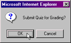 Submit the quiz for grading